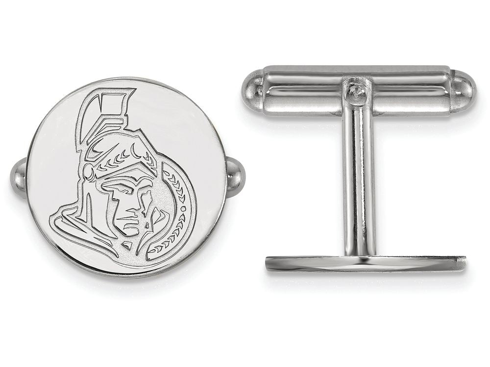 LogoArt Sterling Silver Ottawa Senators Cuff Links