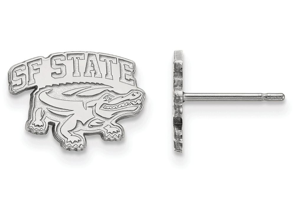 Logoart 925 Sterling Silver San Francisco State University Extra Small Post Earrings