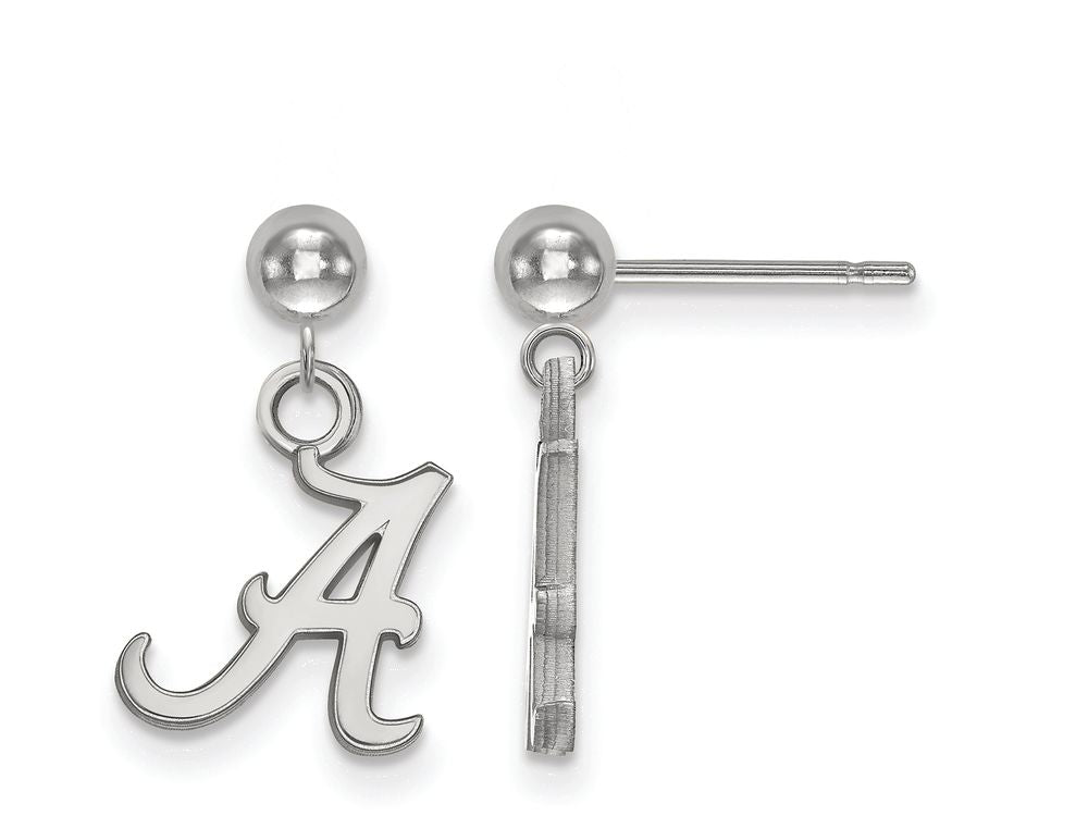 LogoArt Sterling Silver University Of Alabama Earrings Dangle Ball