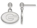 LogoArt Sterling Silver University Of Georgia Earrings Dangle Ball
