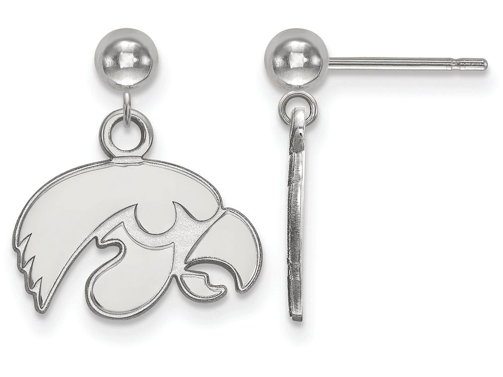 LogoArt Sterling Silver University Of Iowa Earrings Dangle Ball
