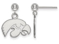 LogoArt Sterling Silver University Of Iowa Earrings Dangle Ball