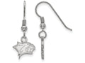 LogoArt Sterling Silver University Of New Hampshire Xs Dangle Earrings Wire