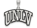 LogoArt Sterling Silver University Of Nevada Las Vegas Large Enamel Pendant Necklace