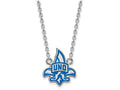Logoart 925 Sterling Silver U Of New Orleans Large Enamel Pendant Necklace