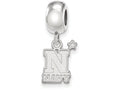 LogoArt Sterling Silver Navy Bead Charm Charm Small Dangle Bead Charm