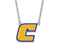 LogoArt Sterling Silver The University Of Tennessee At Chattanooga Large Enamel Pendant Necklace W/neck