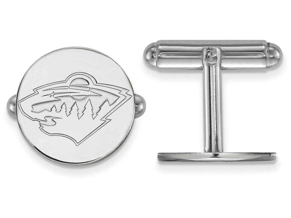 LogoArt Sterling Silver Minnesota Wild Cuff Links