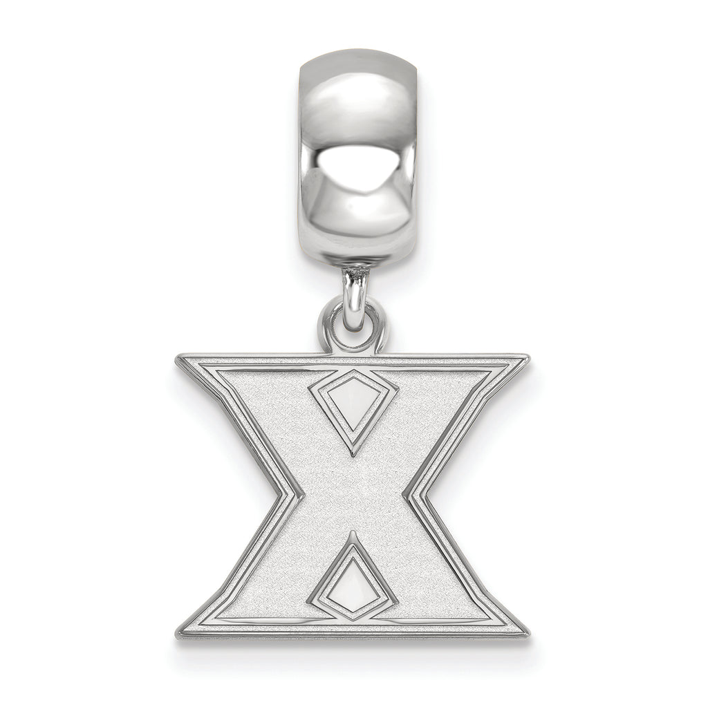 LogoArt Sterling Silver Xavier University Bead Charm Charm Small Dangle Bead Charm