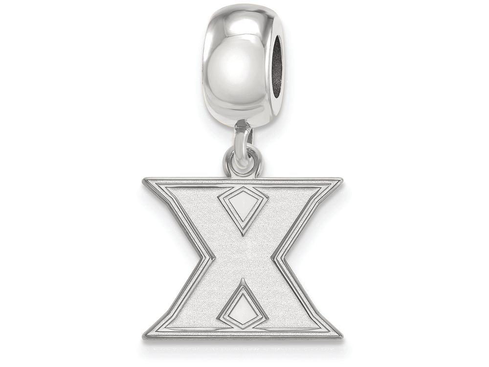 LogoArt Sterling Silver Xavier University Bead Charm Charm Small Dangle Bead Charm