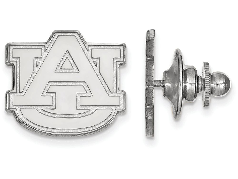 LogoArt Sterling Silver Auburn University Lapel Pin