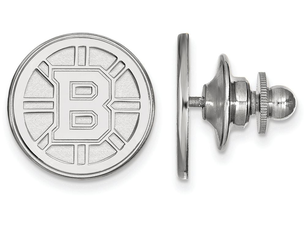 LogoArt Sterling Silver Boston Bruins Lapel Pin