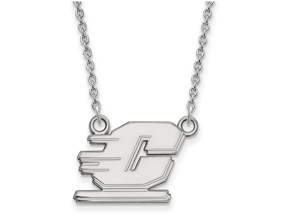 LogoArt Sterling Silver Central Michigan University Small Pendant Necklace