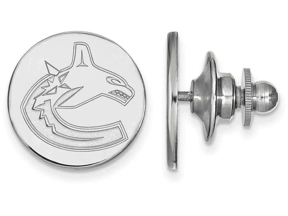 LogoArt Sterling Silver Vancouver Canucks Lapel Pin