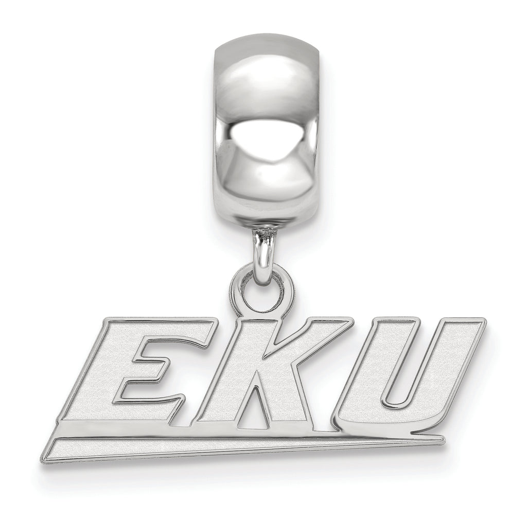 LogoArt Sterling Silver Eastern Kentucky University Bead Charm Charm Xs Dangle Bead Charm