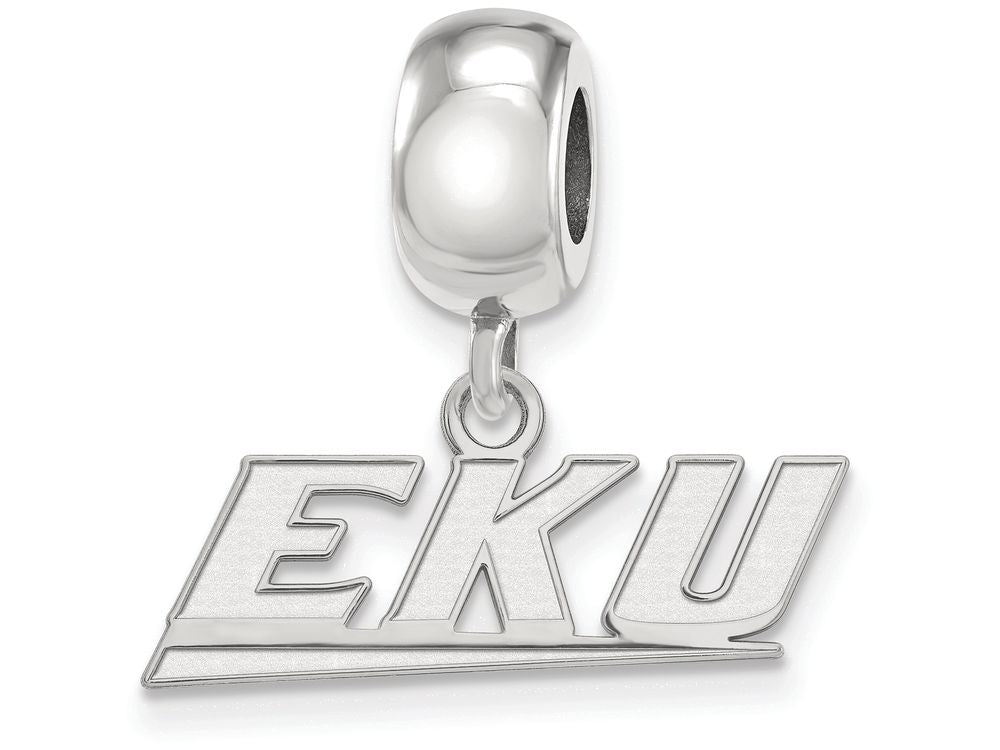 LogoArt Sterling Silver Eastern Kentucky University Bead Charm Charm Xs Dangle Bead Charm