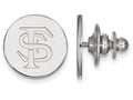 LogoArt Sterling Silver Florida State University Lapel Pin
