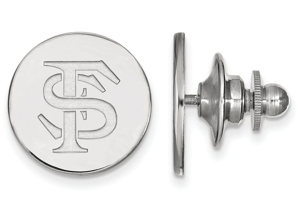 LogoArt Sterling Silver Florida State University Lapel Pin