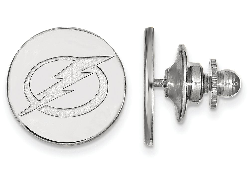 LogoArt Sterling Silver Tampa Bay Ligtning Lapel Pin