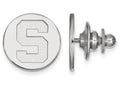 LogoArt Sterling Silver Michigan State University Lapel Pin