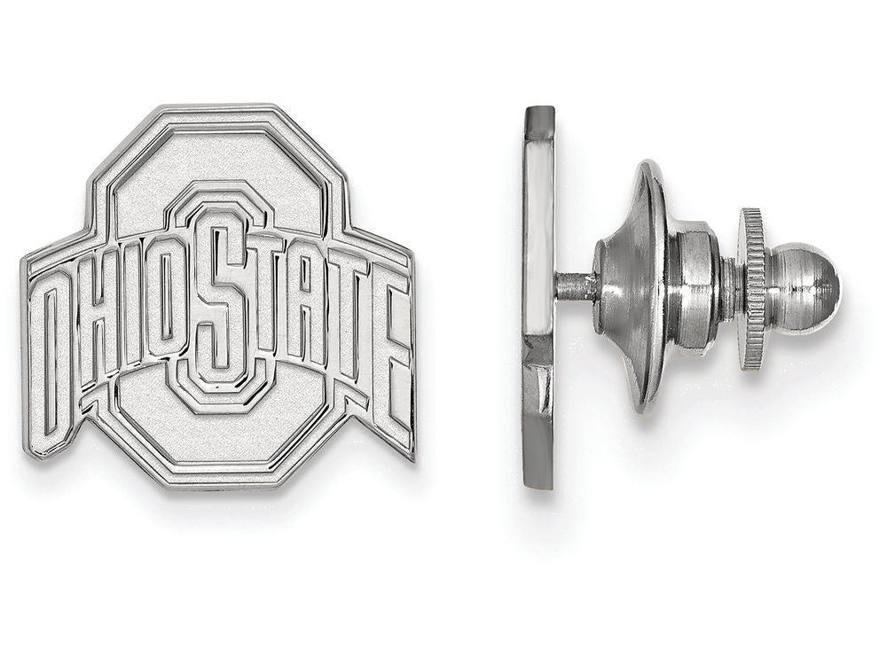 LogoArt Sterling Silver Ohio State University Lapel Pin
