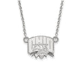 LogoArt Sterling Silver Ohio University Small Pendant Necklace