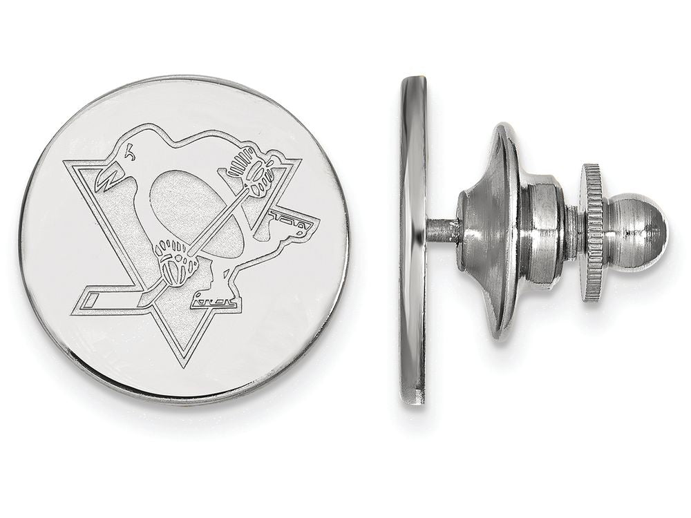 LogoArt Sterling Silver Pittsburgh Penguins Lapel Pin