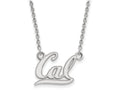 LogoArt Sterling Silver University Of California Berkeley Small Pendant Necklace