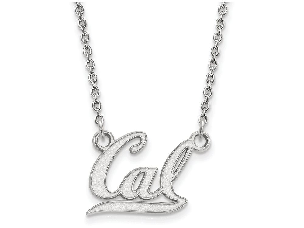 LogoArt Sterling Silver University Of California Berkeley Small Pendant Necklace