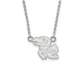 LogoArt Sterling Silver University Of Kansas Small Pendant Necklace