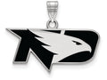 LogoArt Sterling Silver University Of North Dakota Small Enamel Pendant Necklace