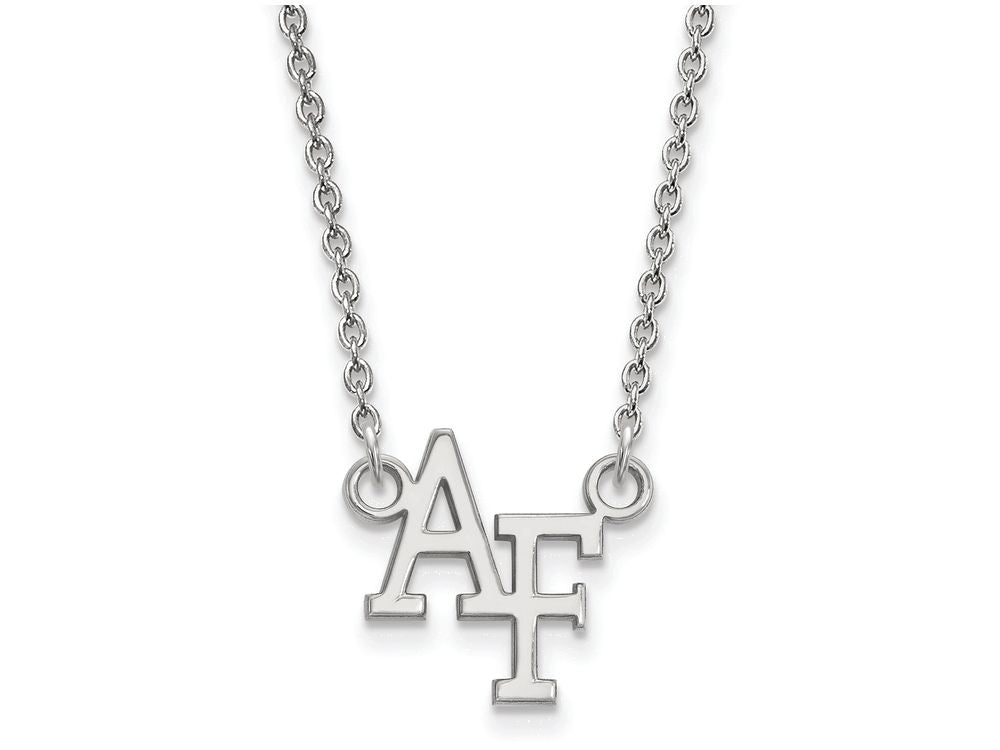 LogoArt Sterling Silver United States Air Force Academy Small Pendant Necklace