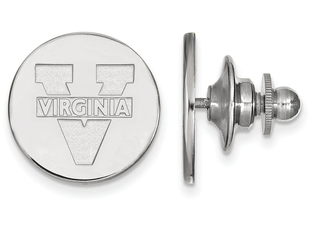 LogoArt Sterling Silver University Of Virginia Lapel Pin