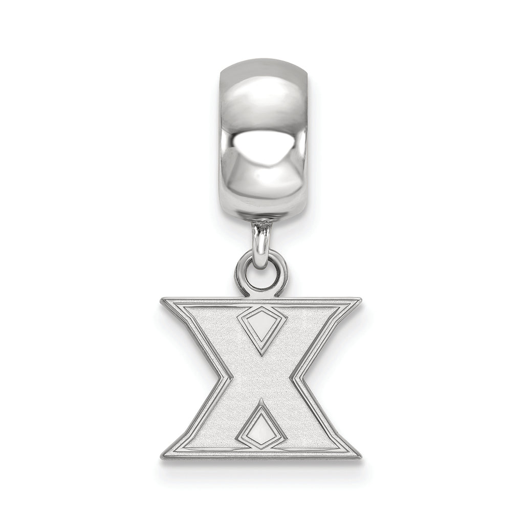 Logoart 925 Sterling Silver Xavier University Bead Charm Extra Small Dangle