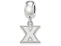 Logoart 925 Sterling Silver Xavier University Bead Charm Extra Small Dangle