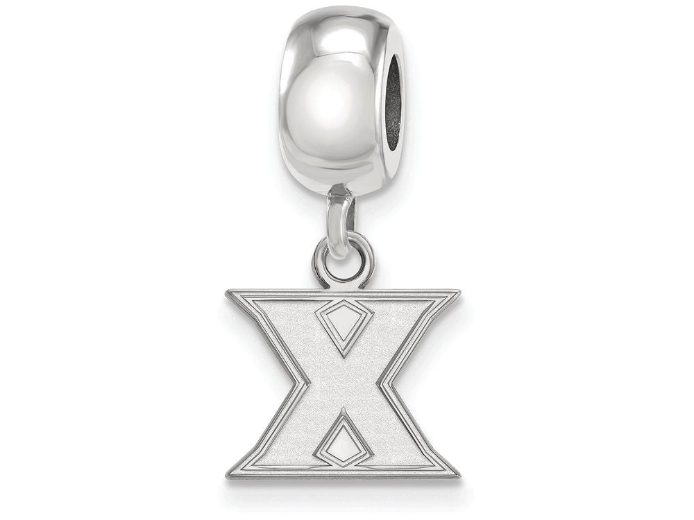 Logoart 925 Sterling Silver Xavier University Bead Charm Extra Small Dangle