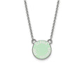 LogoArt Sterling Silver Alpha Epsilon Phi Extra Small Enameled Pendant Necklace With 18 Inch