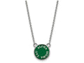 LogoArt Sterling Silver Alpha Sigma Tau Extra Small Enameled Pendant Necklace With 18 Inch