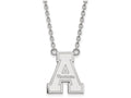 LogoArt Sterling Silver Appalachian State University Large Pendant Necklace