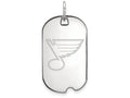 Logoart 925 Sterling Silver St. Louis Blues Small Dog Tag Pendant Necklace