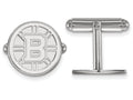 LogoArt Sterling Silver Boston Bruins Cuff Links