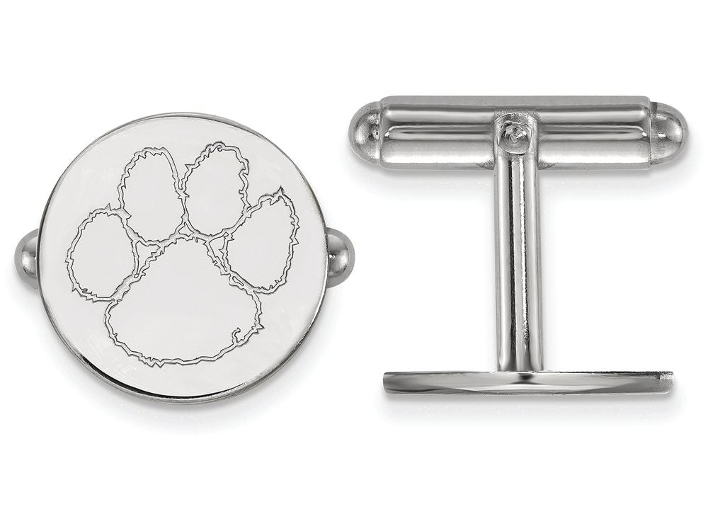 LogoArt Sterling Silver Clemson University Cuff Link
