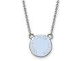 LogoArt Sterling Silver Delta Delta Delta Extra Small Enameled Pendant Necklace With 18 Inch