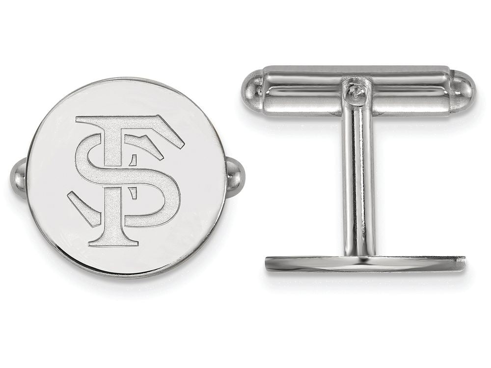 LogoArt Sterling Silver Florida State University Cuff Link
