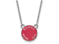 LogoArt Sterling Silver Gamma Phi Beta Extra Small Enameled Pendant Necklace With 18 Inch