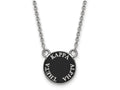 LogoArt Sterling Silver Kappa Alpha Theta Extra Small Enameled Pendant Necklace With 18 Inch