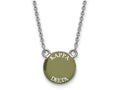 LogoArt Sterling Silver Kappa Delta Extra Small Enameled Pendant Necklace With 18 Inch