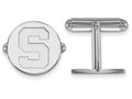 LogoArt Sterling Silver Michigan State University Cuff Link