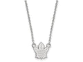 LogoArt Sterling Silver Toronto Maple Leafs Small Pendant Necklace