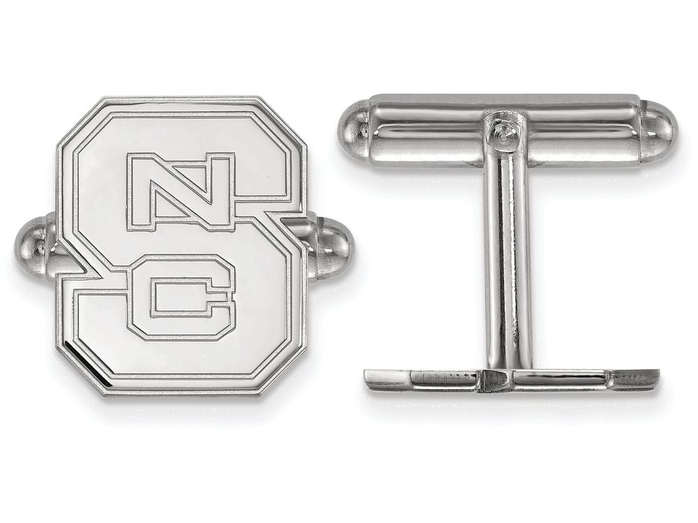 LogoArt Sterling Silver North Carolina State University Cuff Link